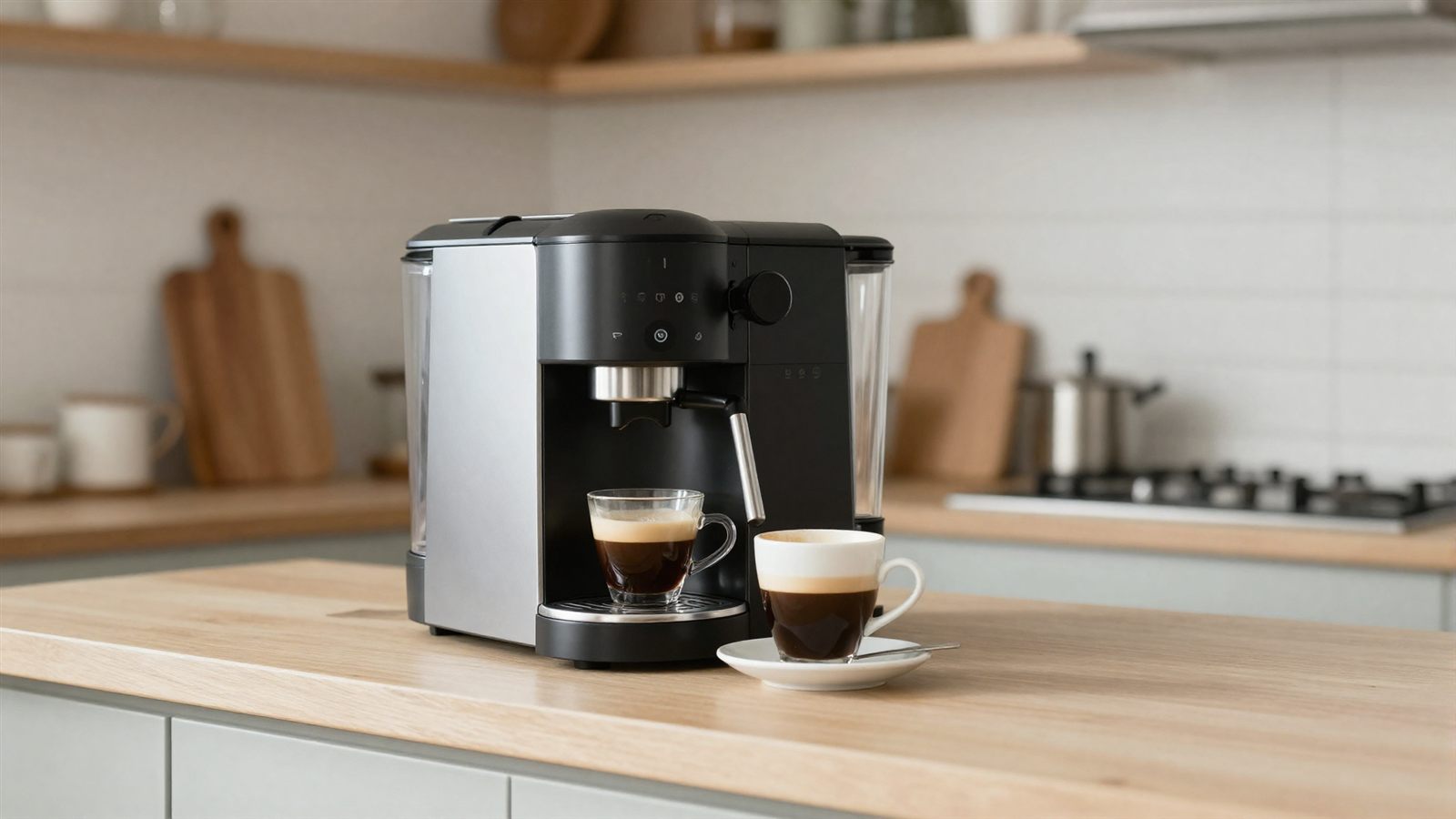 Günstiger Kaffeevollautomat in der Küche